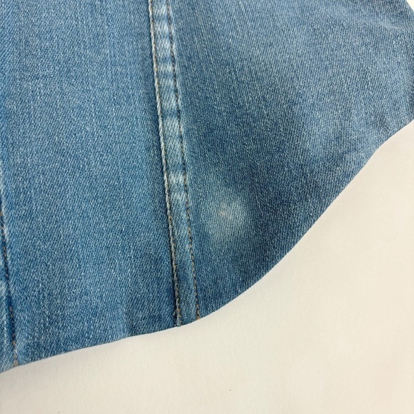 MAJORELLE Luda Bustier Top in Washed Blue Size XL - Picture 9 of 9